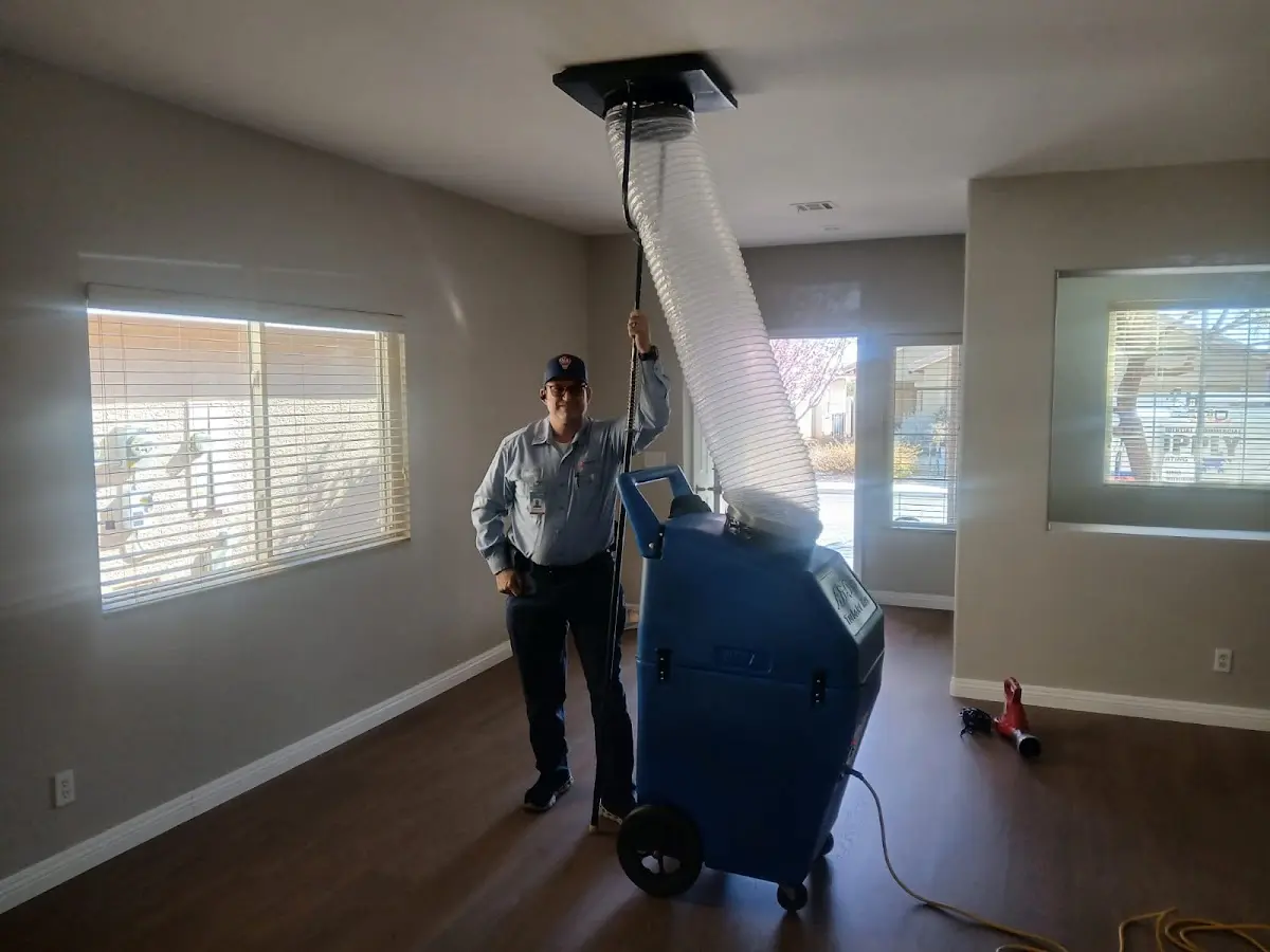 Professional Dryer Vent Cleaning work inside a East Caln home